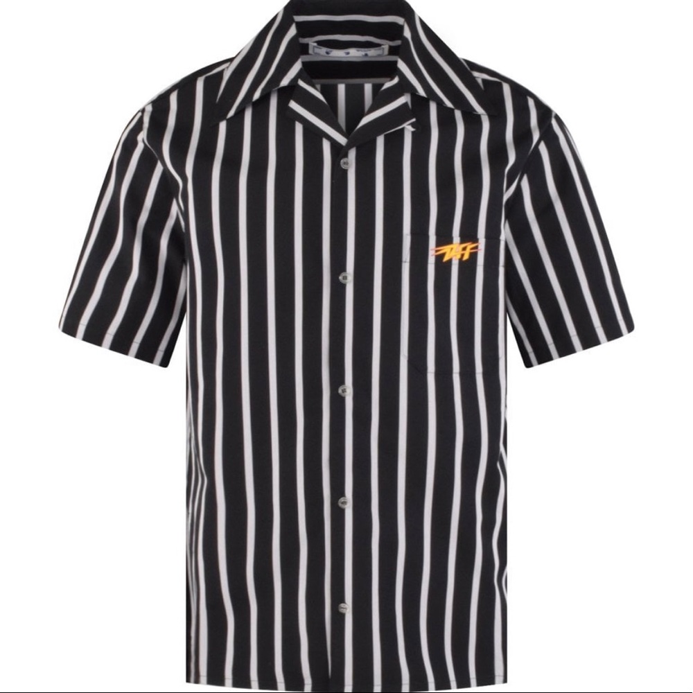 OFF-WHITE Black/White Stripe Shirt